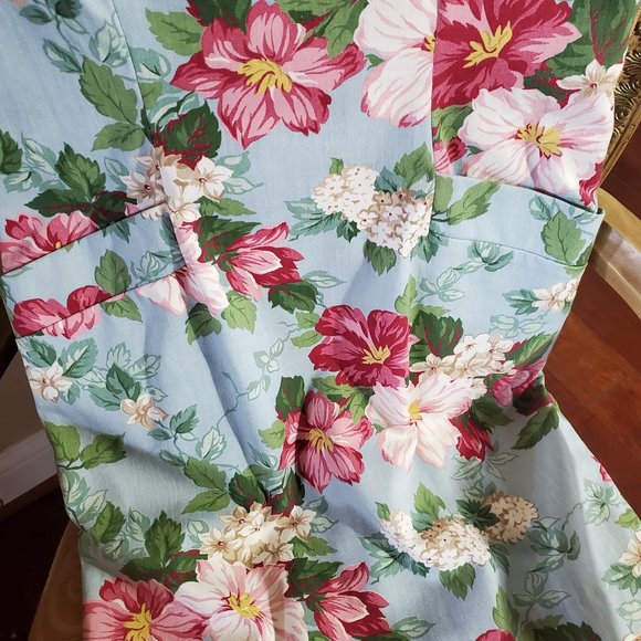 S. F. Floral Designed Sheath Dress - Picture 4 of 4